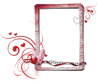 Romantic Hearts Photo Frame