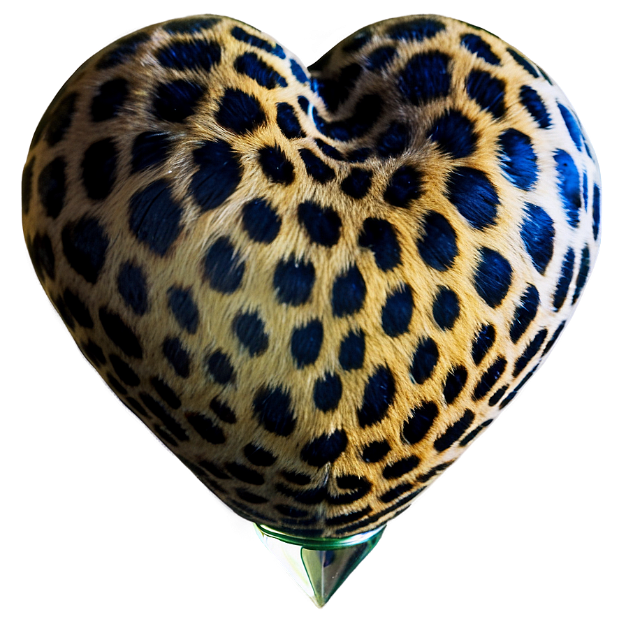 Romantic Leopard Heart Image Png 06282024