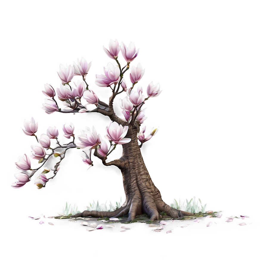 Romantic Magnolia Tree Scene Png 06212024