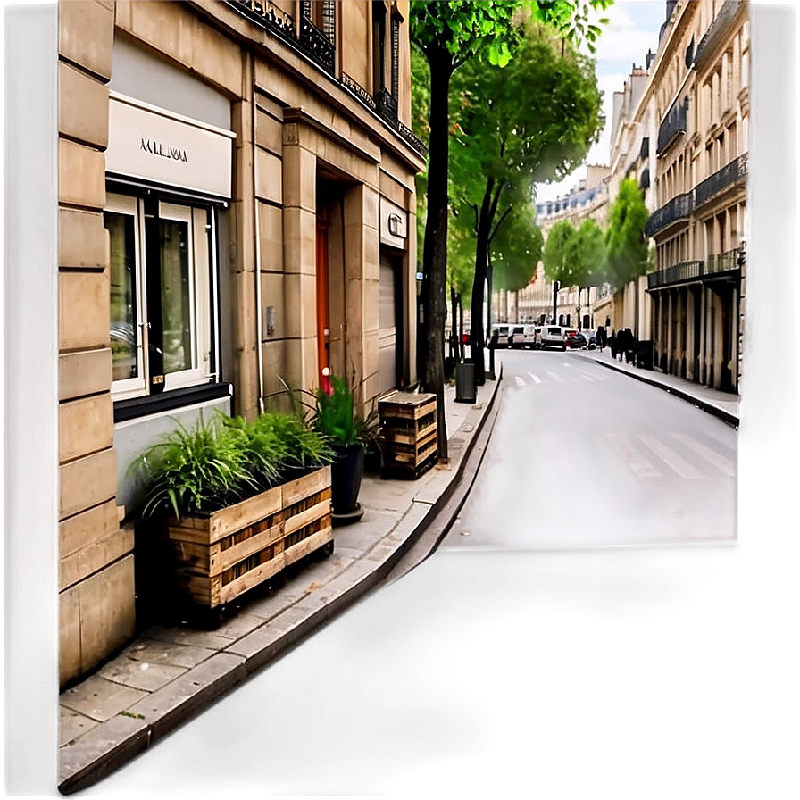 Romantic Paris Street View Png 48