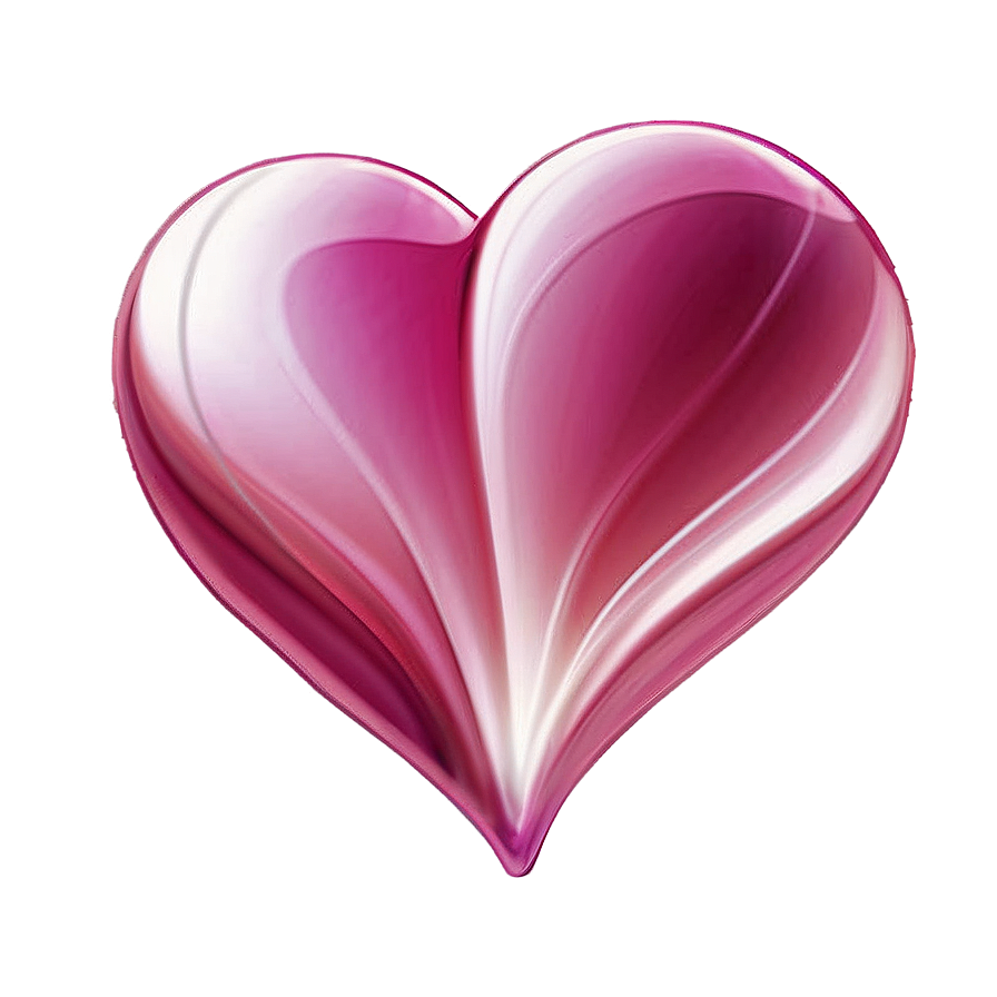 Romantic Pink Heart Png 05232024