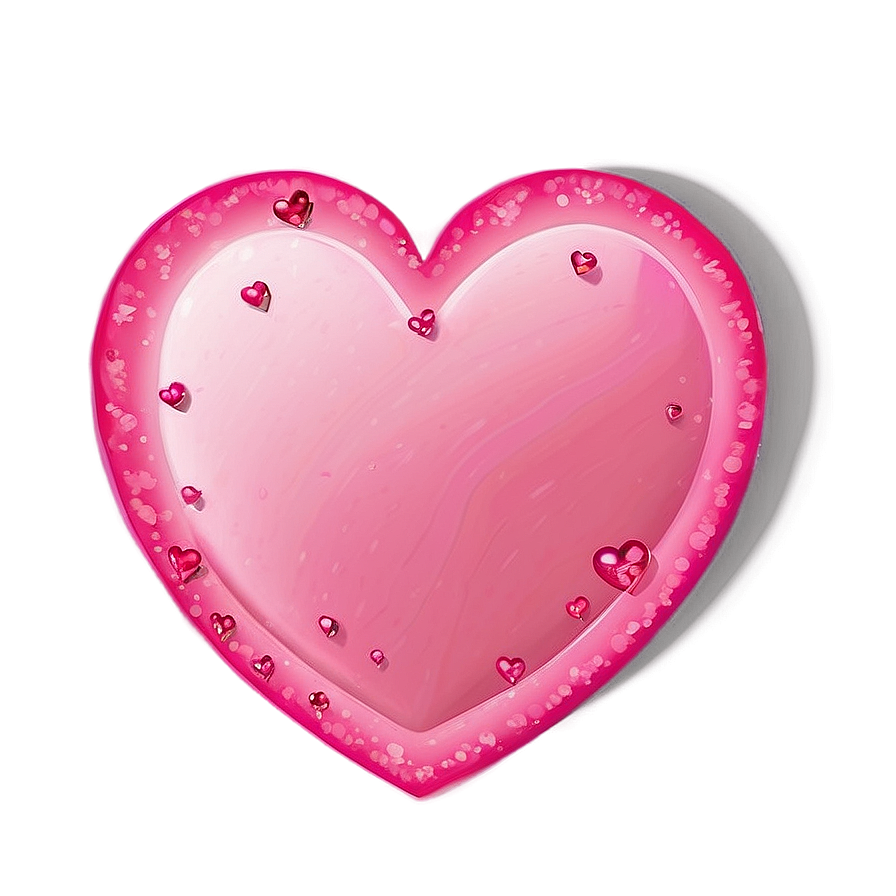 Romantic Pink Heart Png 79