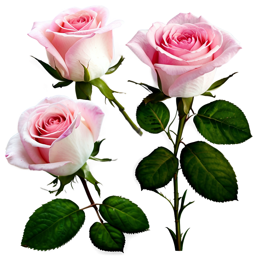 Romantic Pink Rose Png 30