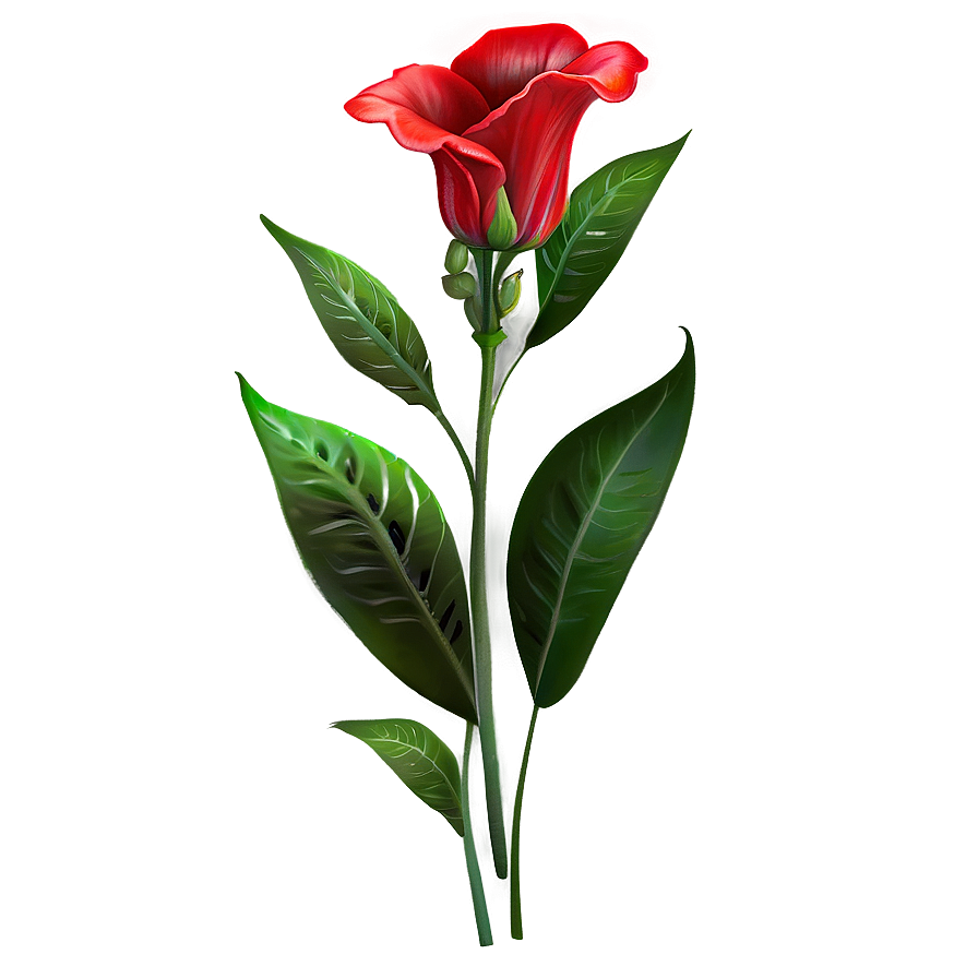 Romantic Red Flowers Png Dbf4