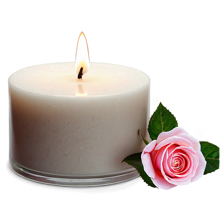 Romantic Rose Candle Png 60