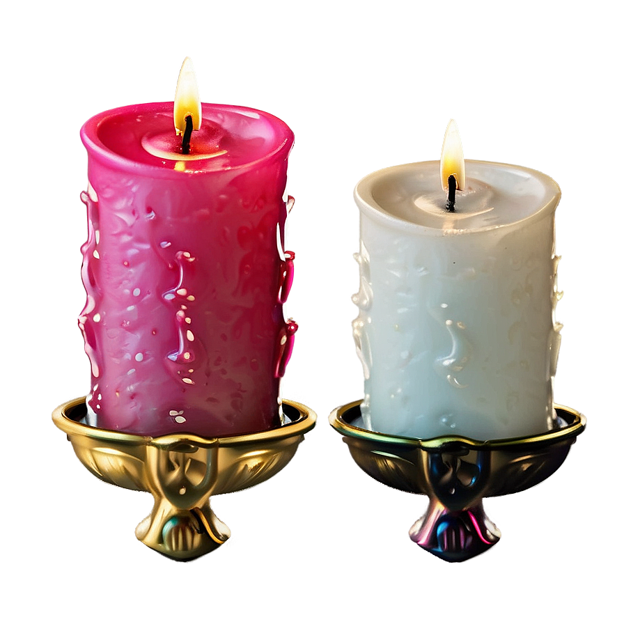 Romantic Rose Candle Png Exp