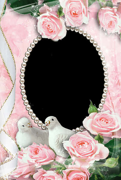 Romantic Rosesand Doves Frame