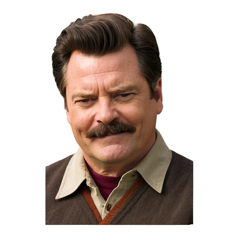 Ron Swanson Grin Png Jge69