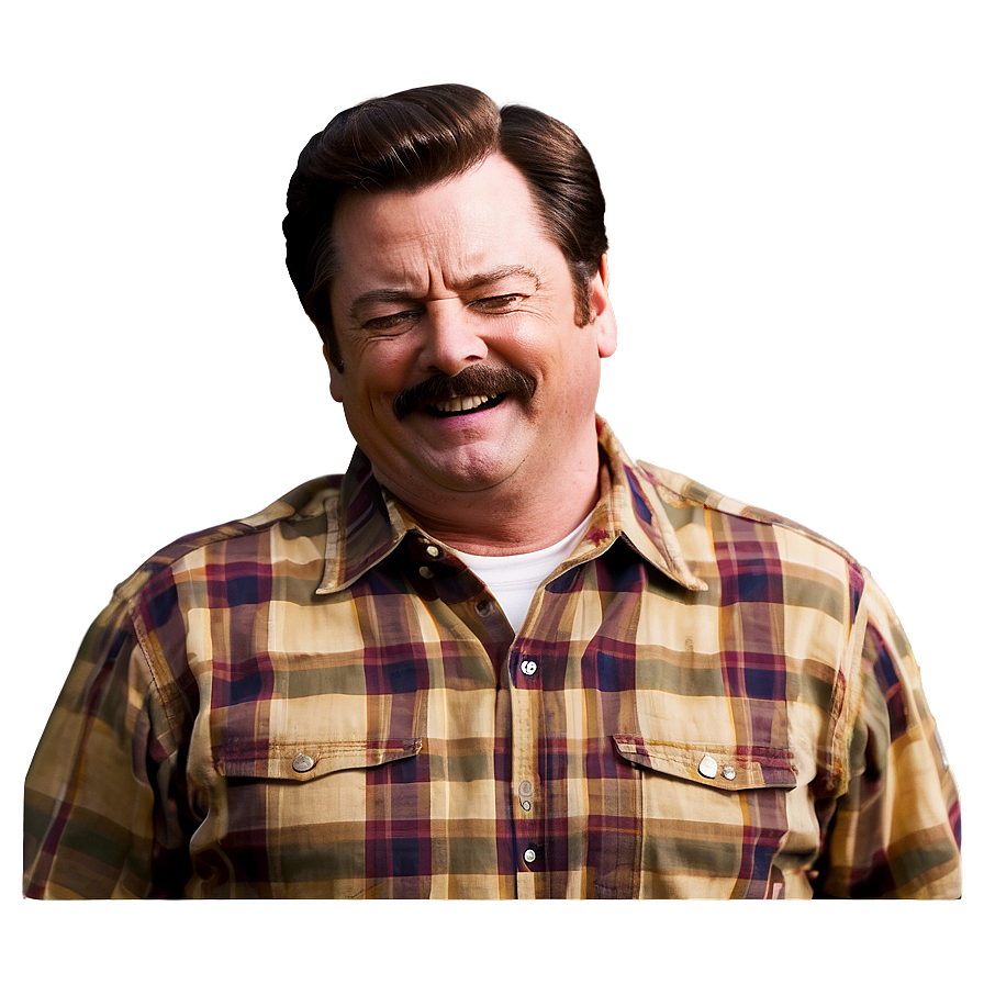 Ron Swanson Laughing Png Jby