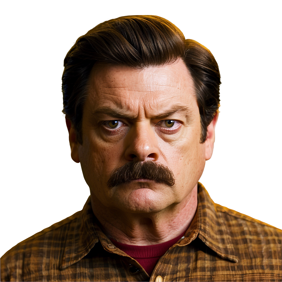 Ron Swanson Stare Png 80