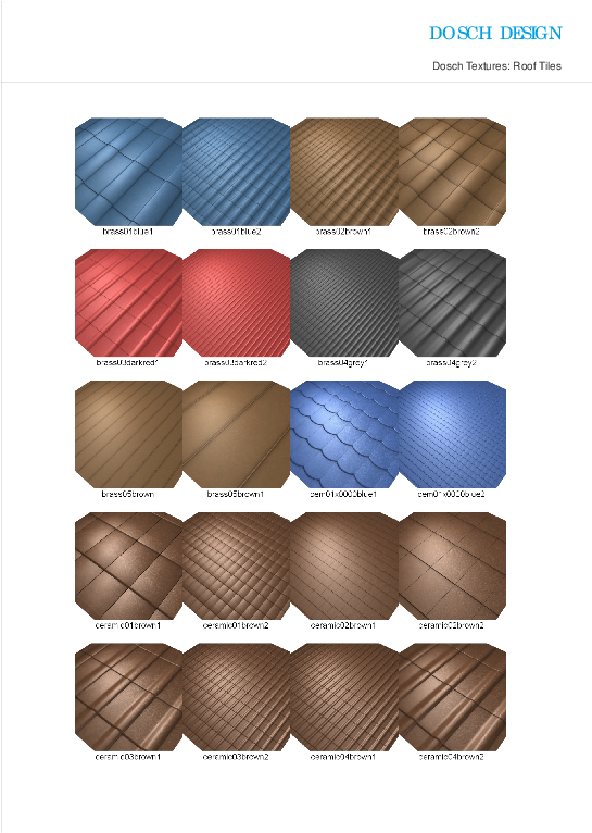 Roof Tile Textures Sampler