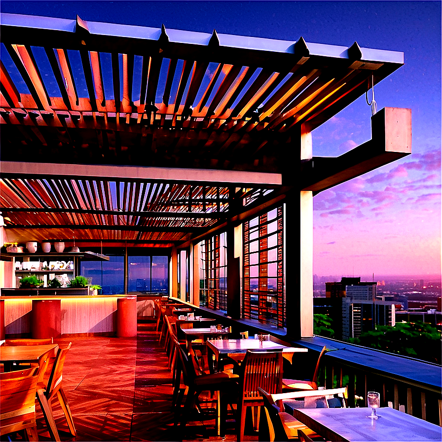 Rooftop Cafe View Png 69