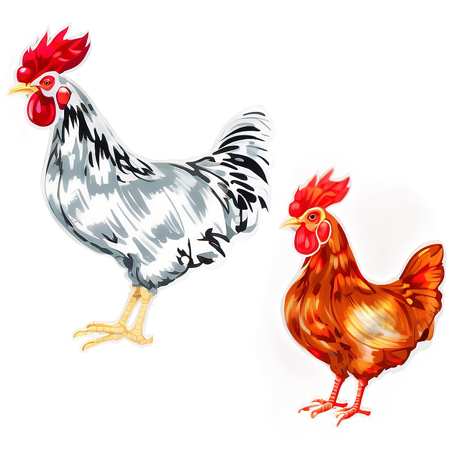 Rooster And Hen Png 45