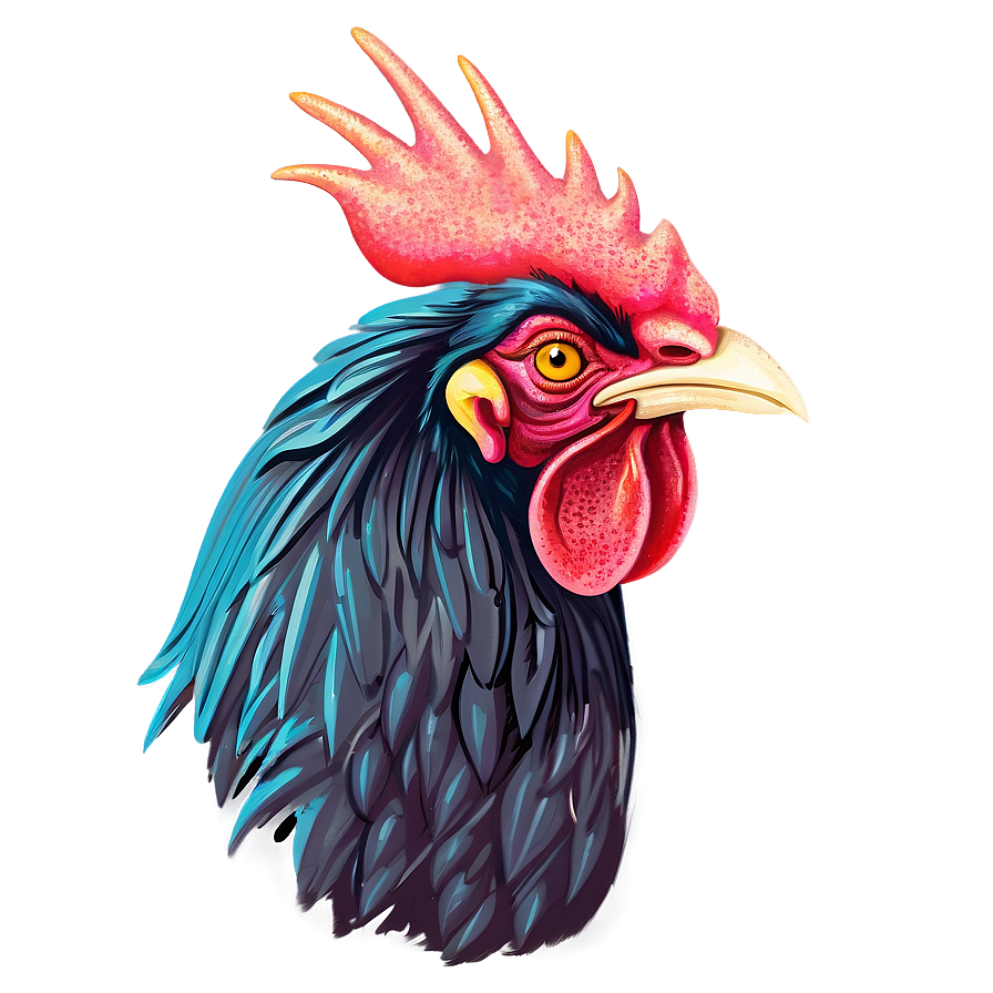 Rooster Illustration Png 57