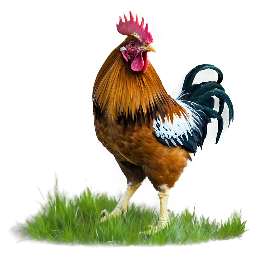 Rooster In Grassland Png 32