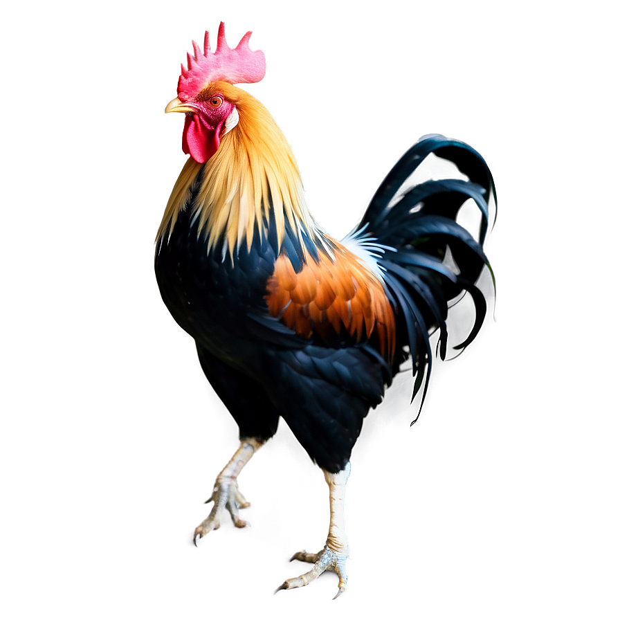 Rooster In Sunrise Scene Png 1