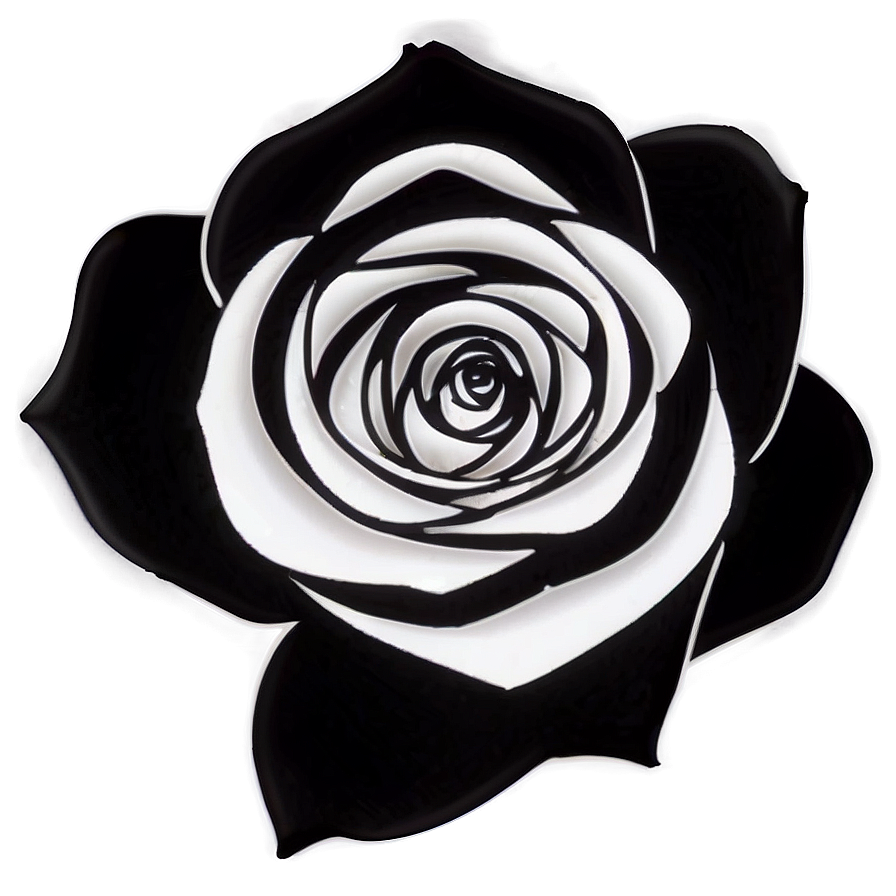 Rose Black And White Png 86