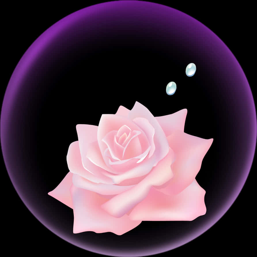 Rose Encasedin Bubble