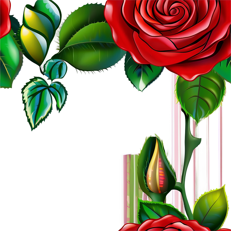 Rose Frame Clipart Png 25