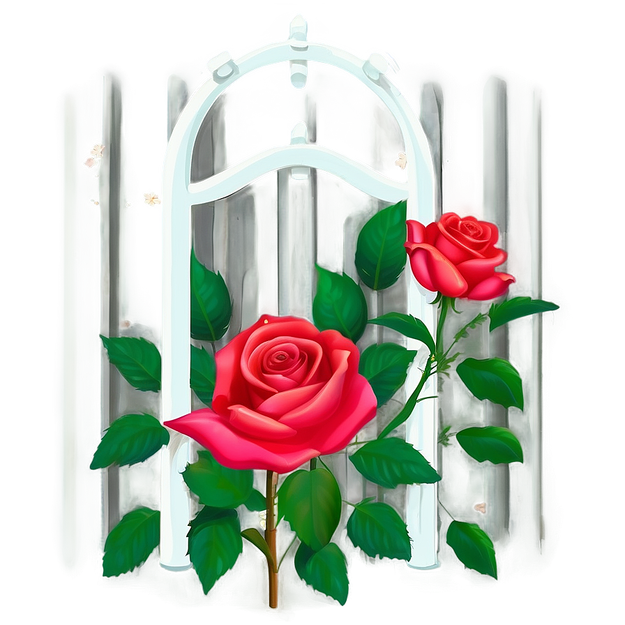 Rose Garden Clipart Png Daj