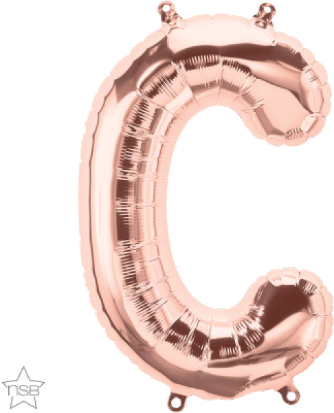 Rose Gold Balloon Letter C