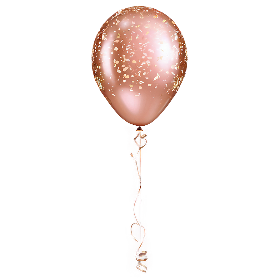 Rose Gold Glitter Birthday Balloons Png Poi82