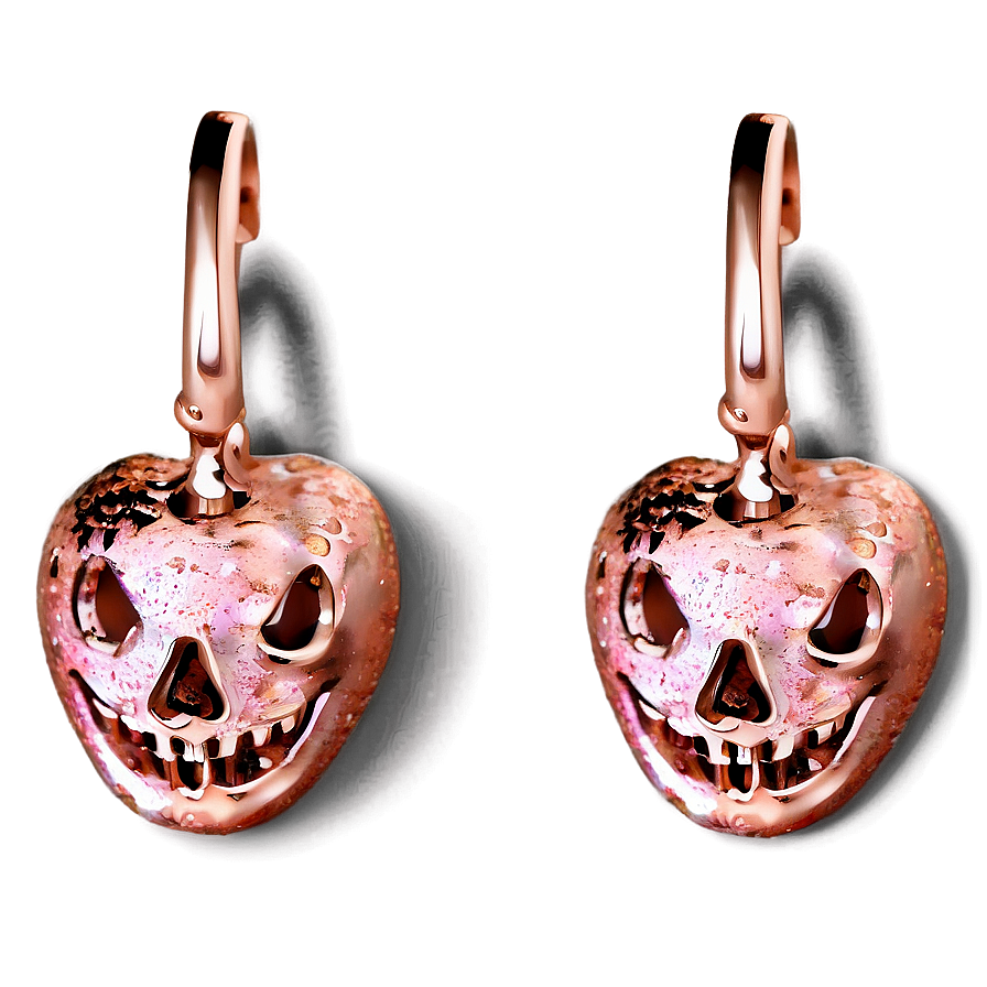 Rose Gold Glitter Halloween Theme Png 06252024