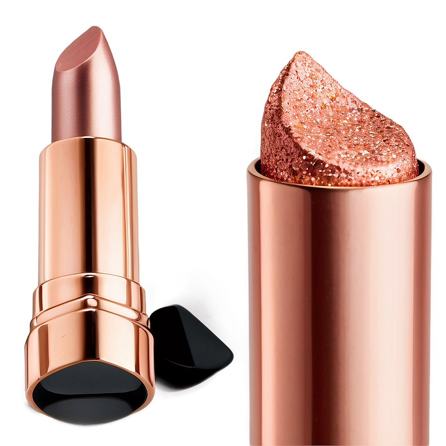 Rose Gold Glitter Lipstick Smear Png Uwu