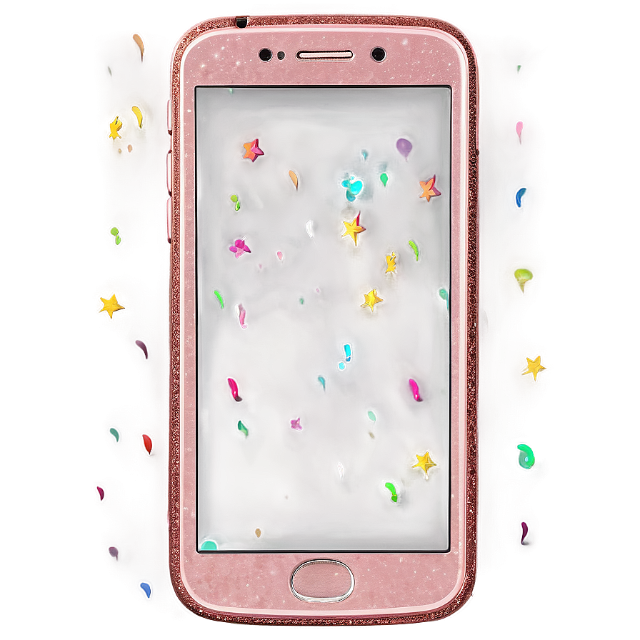 Rose Gold Glitter Smartphone Png Tbv