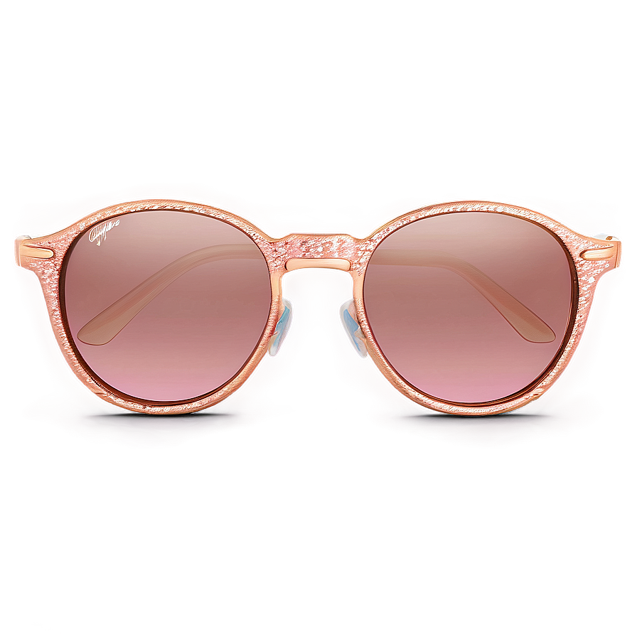 Rose Gold Glitter Sunglasses Png Kbw65