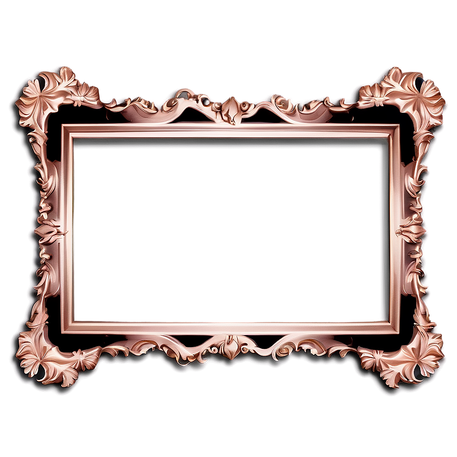 Rose Gold Wedding Frame Png Xiq