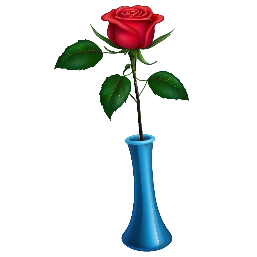 Rose In Vase Clipart Png 71