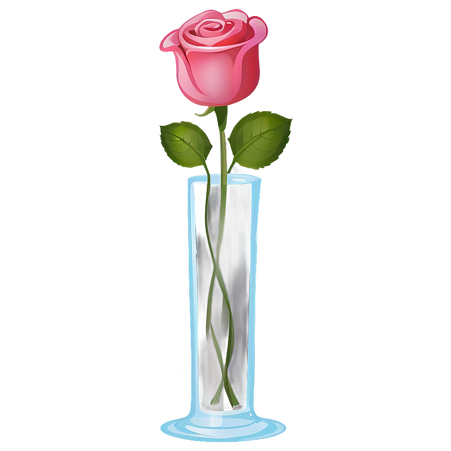 Rose In Vase Clipart Png Dut