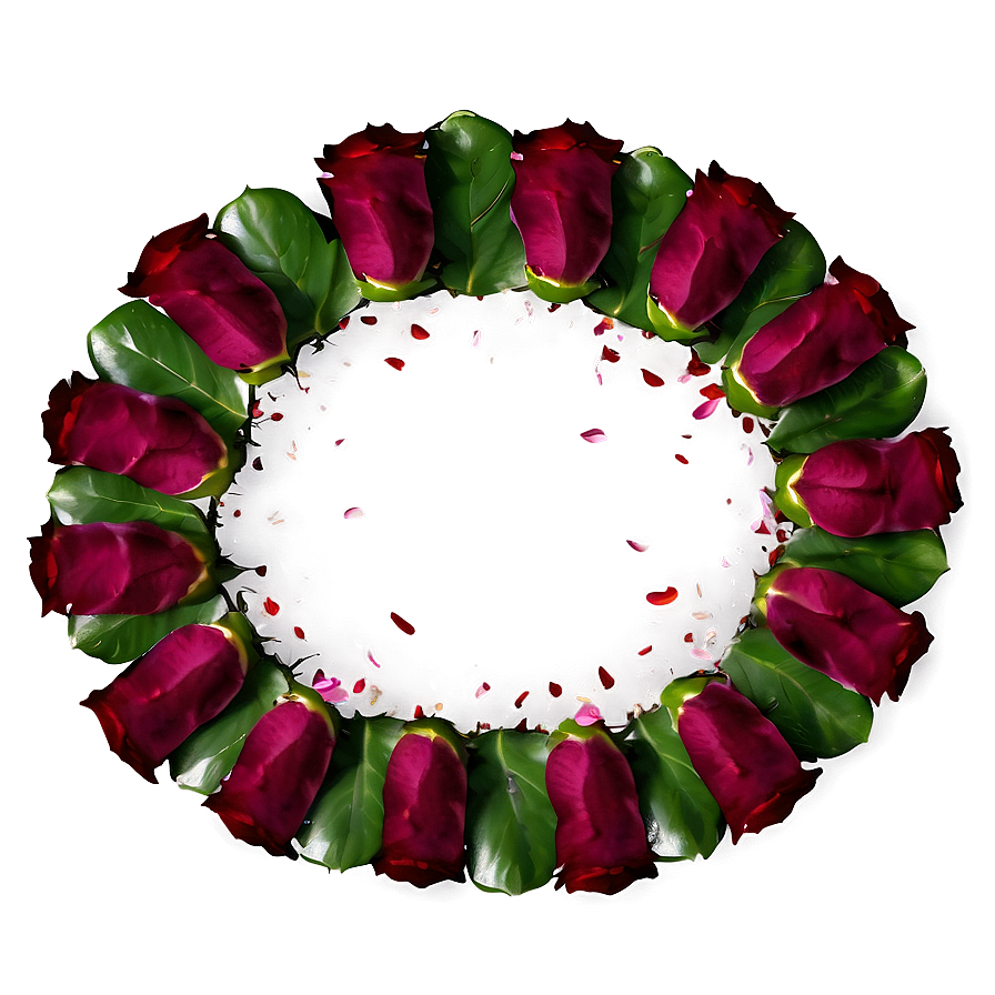 Rose Petals Circle Png 16