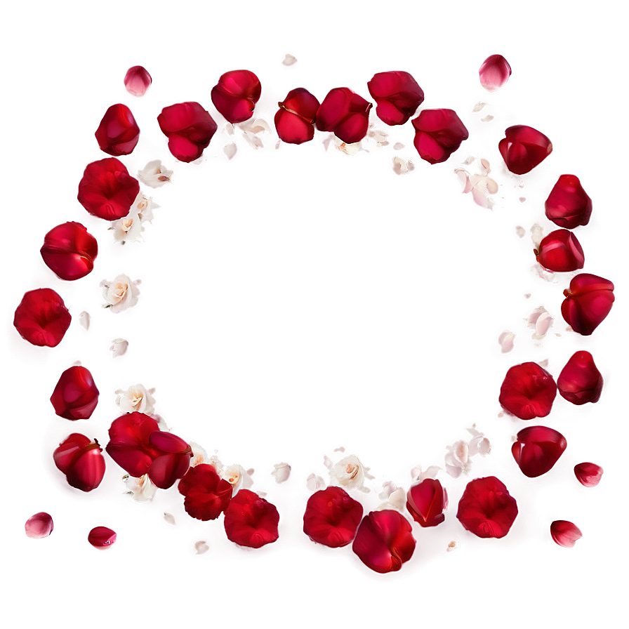 Rose Petals Frame Png 36