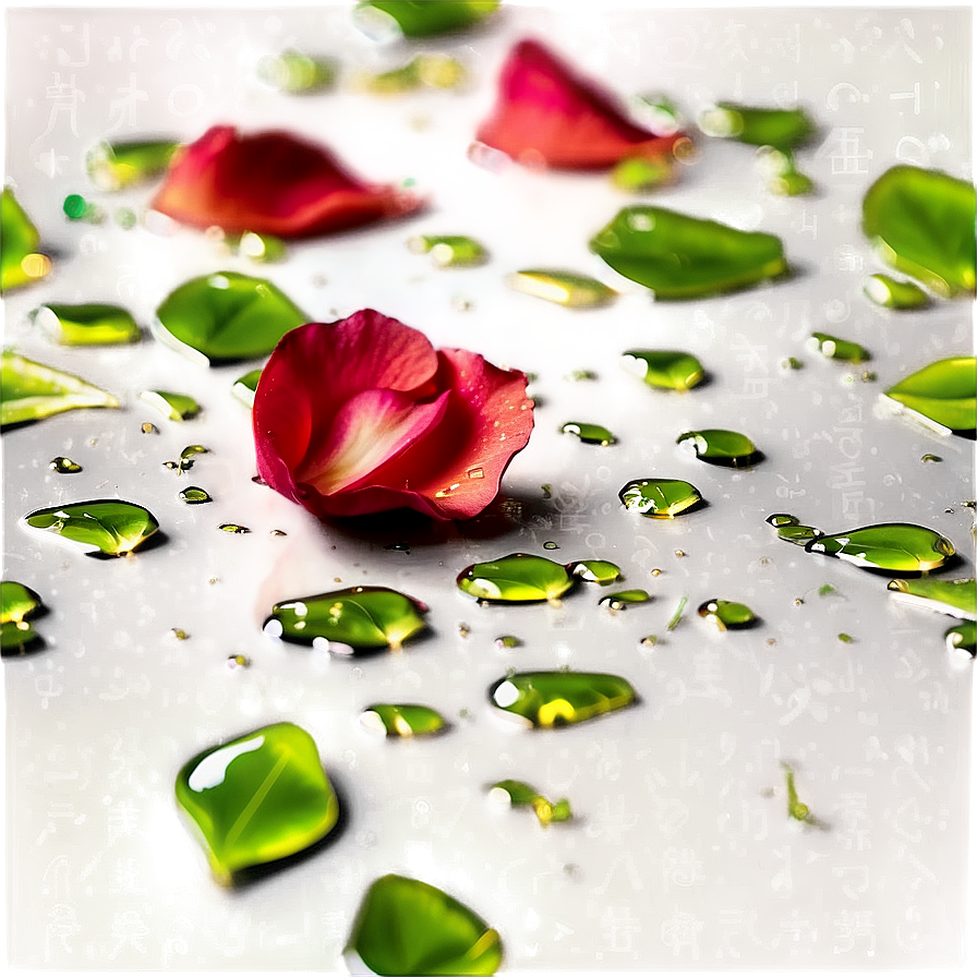 Rose Petals With Dew Png 05252024