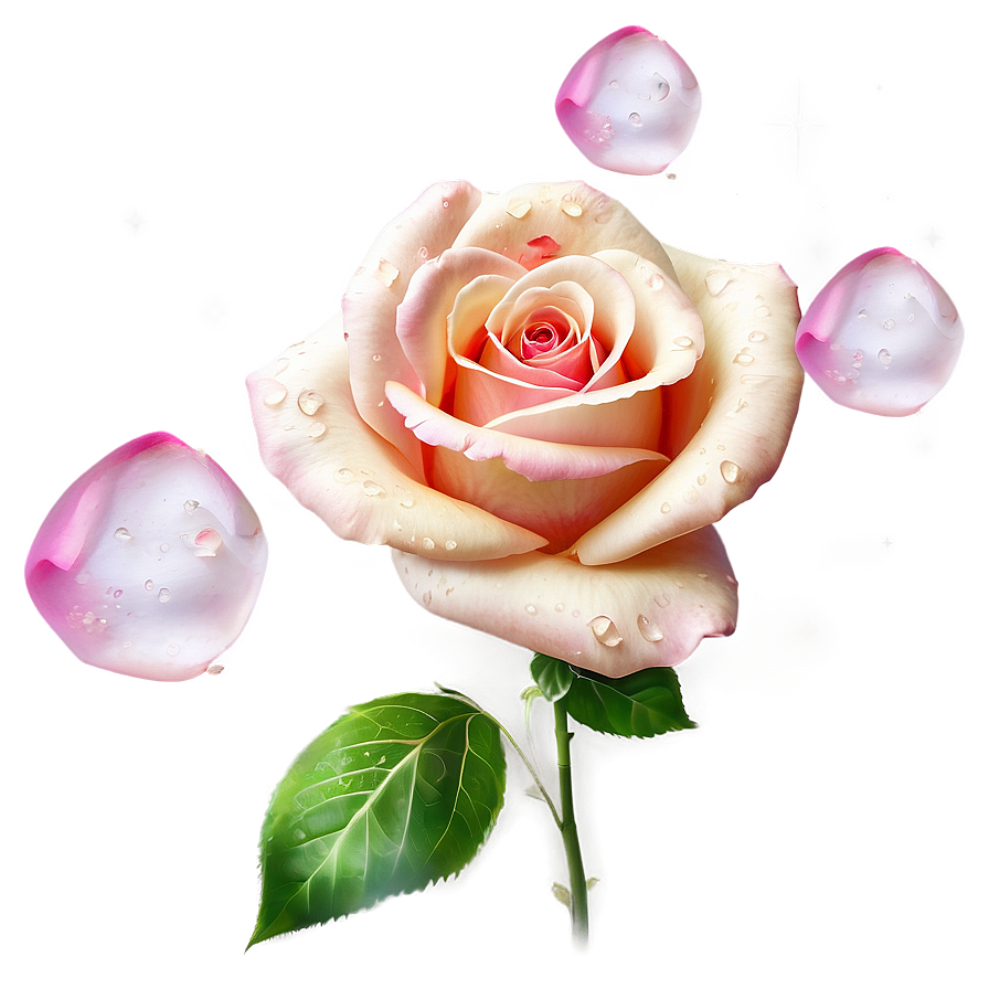 Rose Petals With Dew Png 05252024