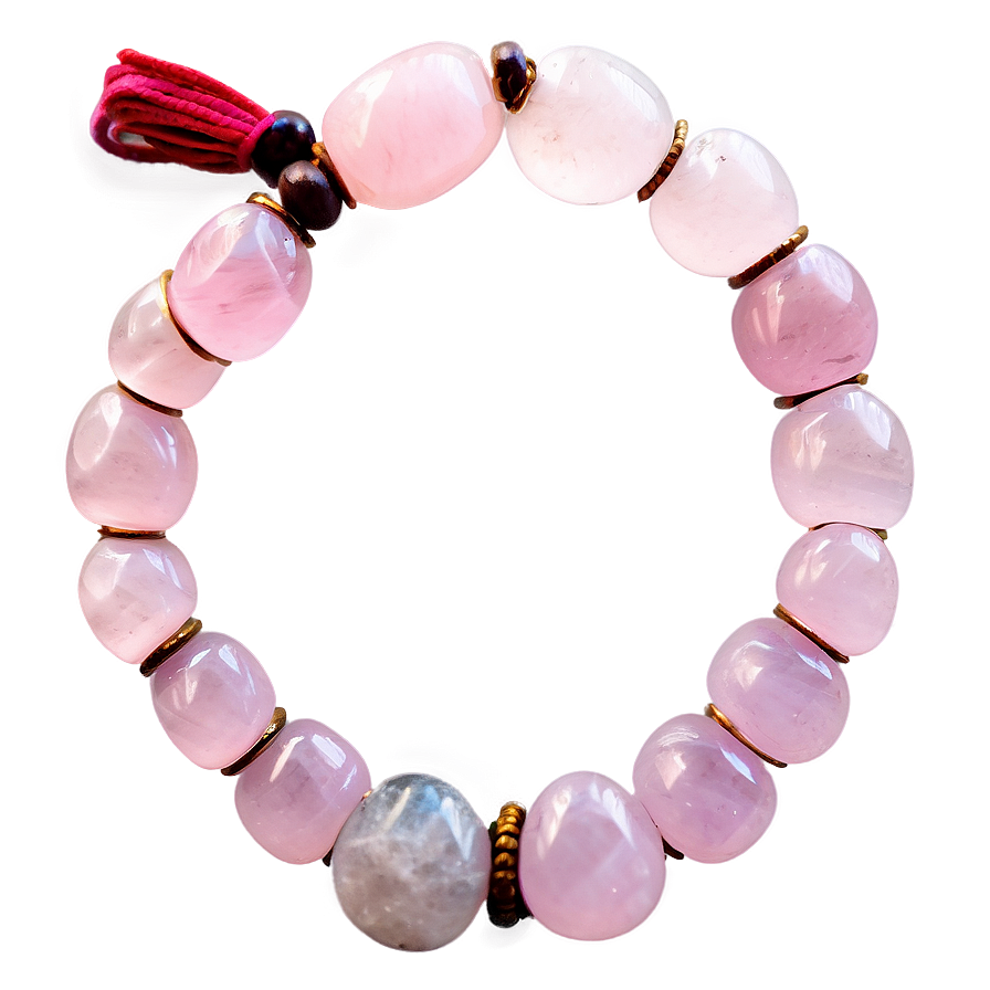 Rose Quartz Healing Bracelet Png Scs