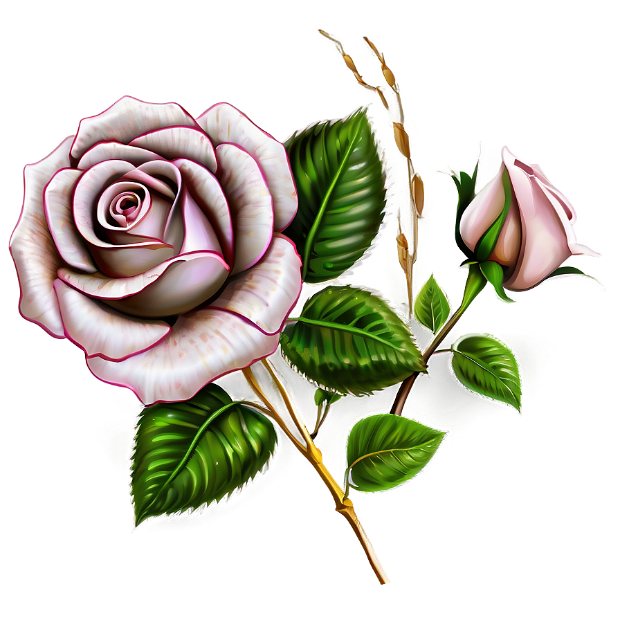 Rose Sketch Clipart Png Qfw9