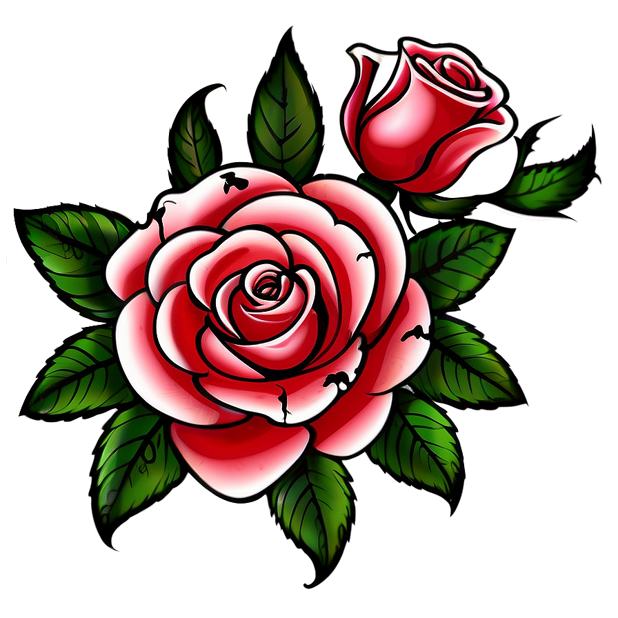 Rose Tattoo Clipart Png 88