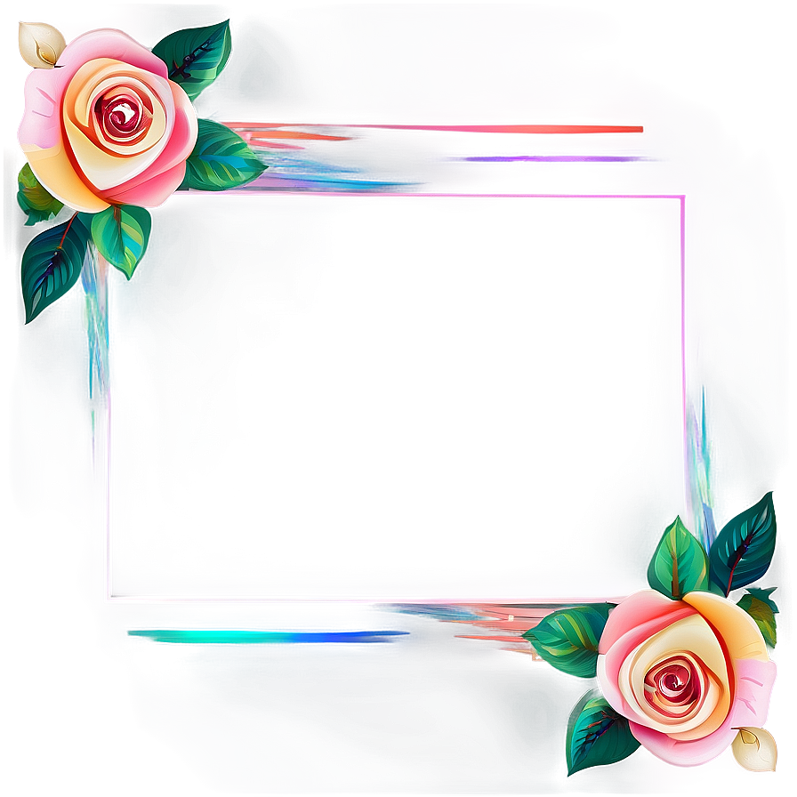 Rose Vector Border Png Yuy