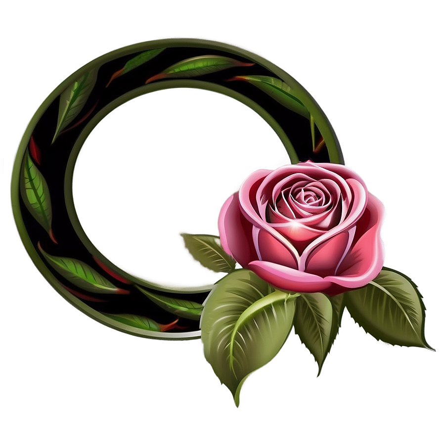 Rose Vector Frame Png 06262024