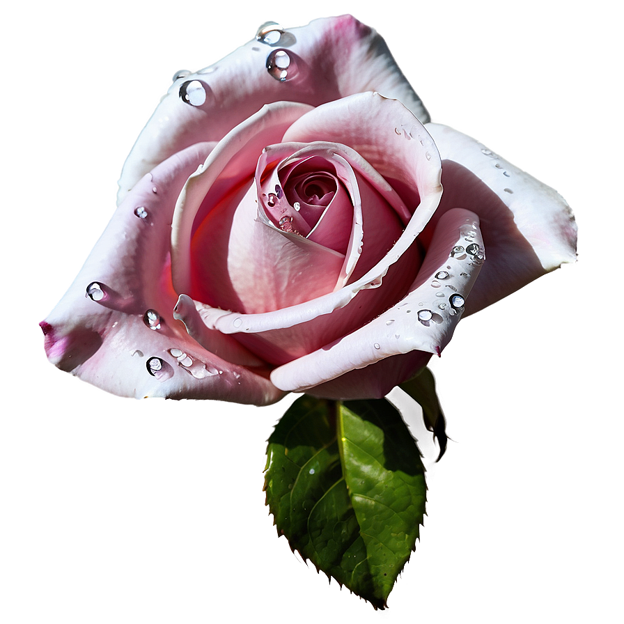 Rose With Dewdrops Png 04292024