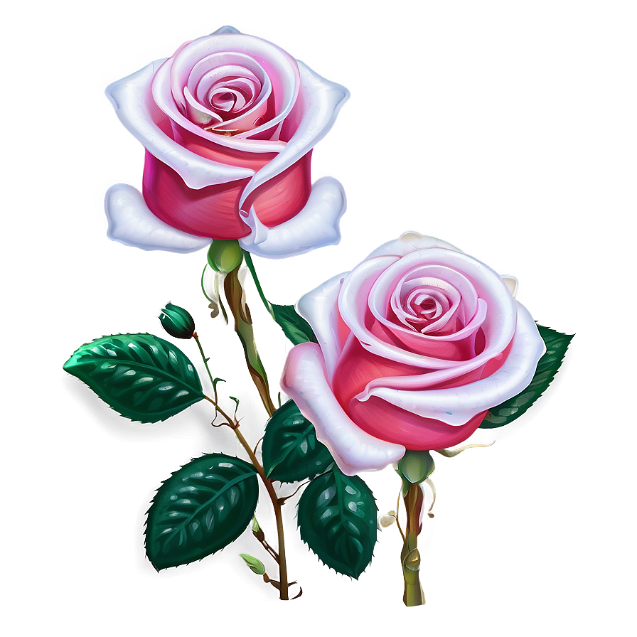 Roses And Dewdrops Png Cne9