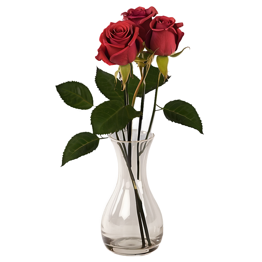 Roses In Vase Arrangement Png 46