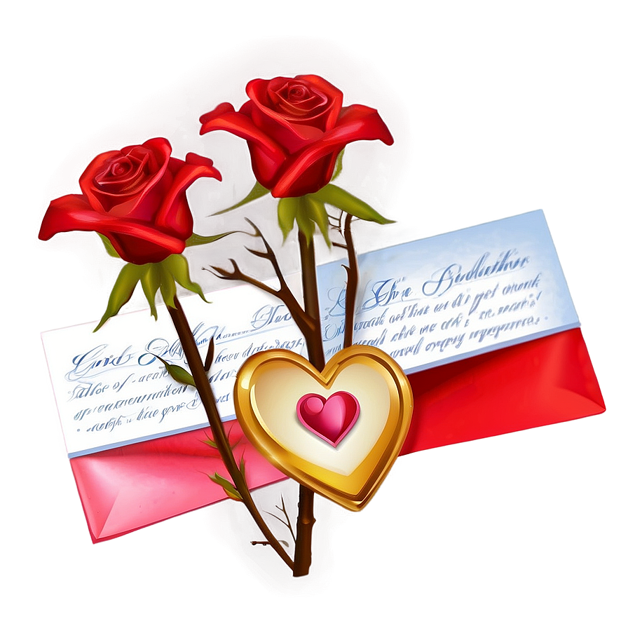 Roses Love Letter Png Vwk95