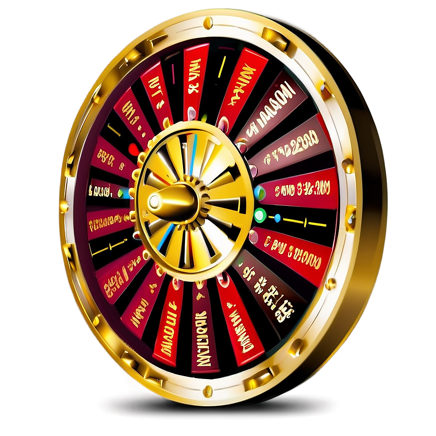 Roulette Wheel Gold Accents Png Hoy33