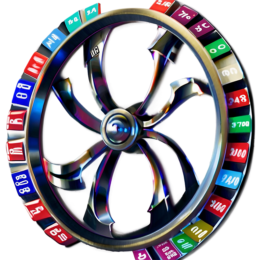 Roulette Wheel Silver Trim Png 13