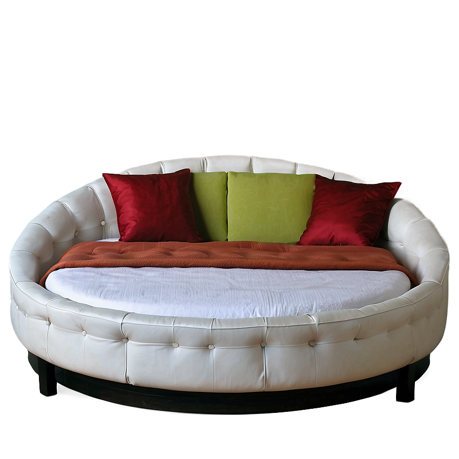 Round Bed Contemporary Png 16