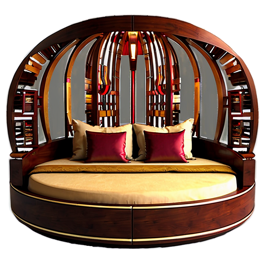 Round Bed Luxury Png 06282024 Image